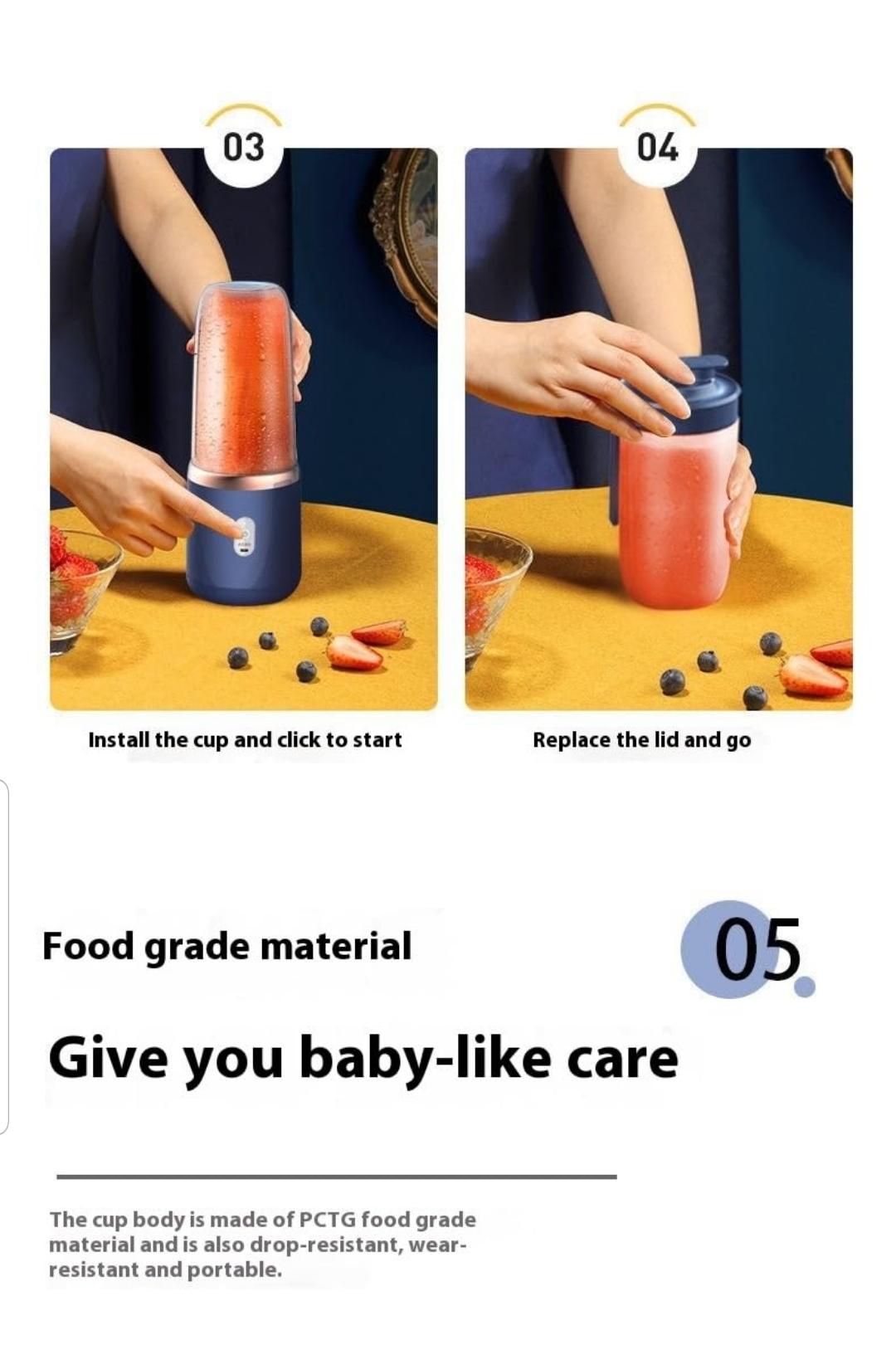 High Quality Twin Gear Portable Juice Blender